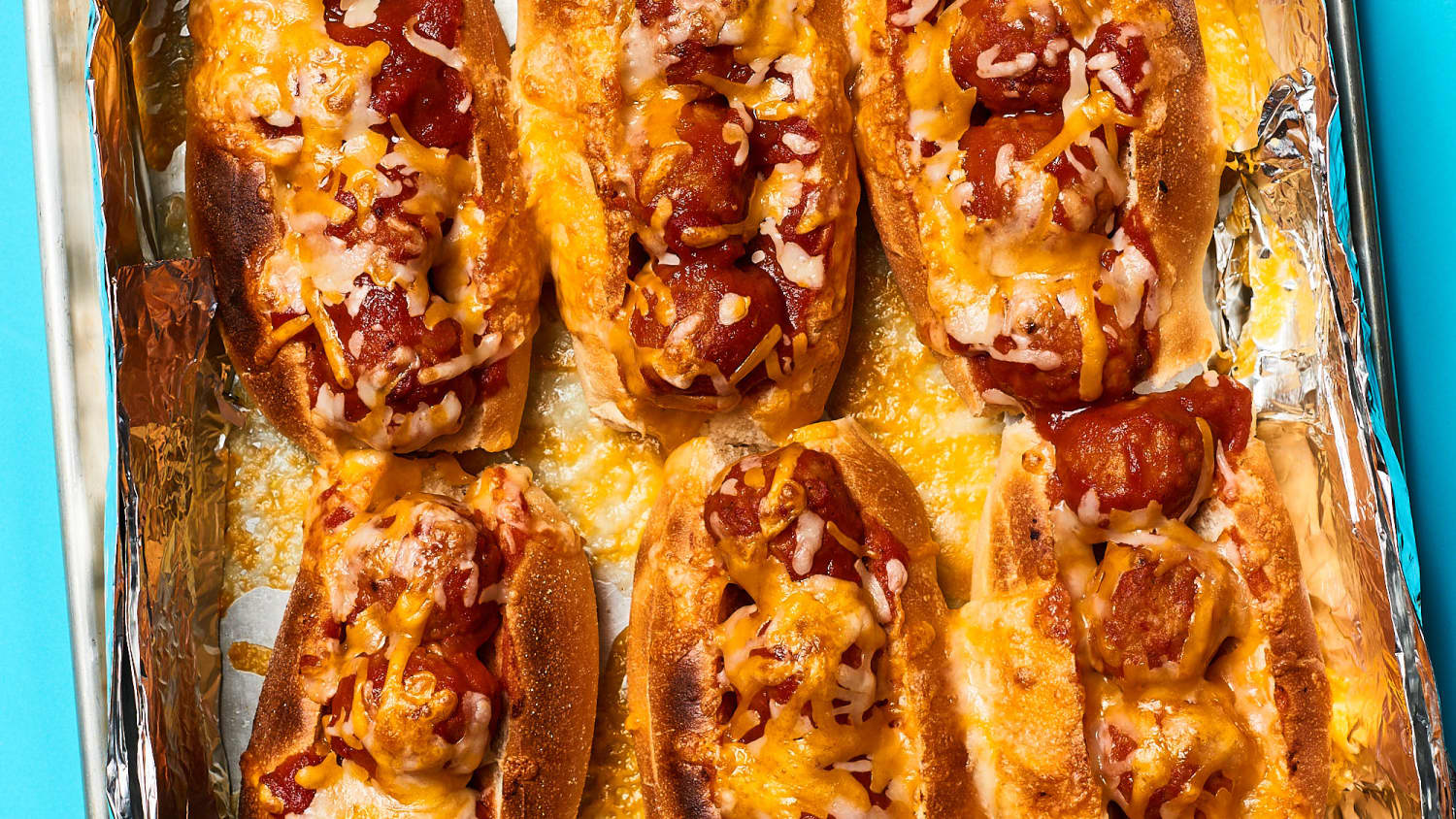 Sheet Pan Sloppy Joe Meatball Subs-image