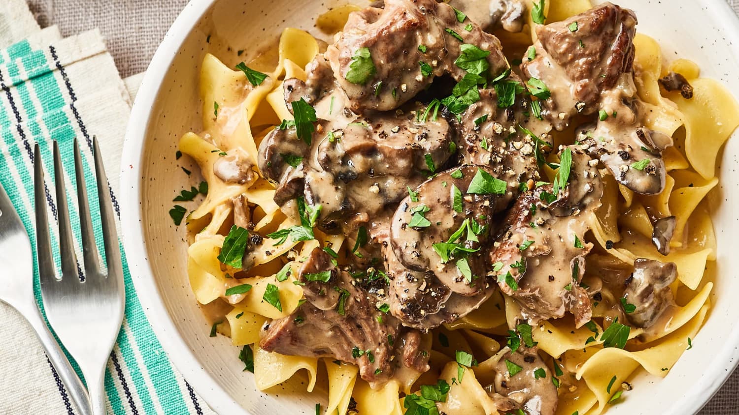 Slow Cooker Beef Stroganoff-image