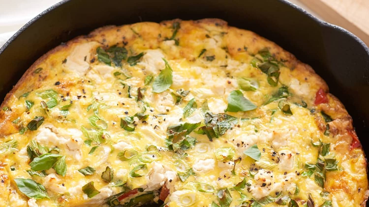 The Easiest Cheese and Vegetable Frittata -image