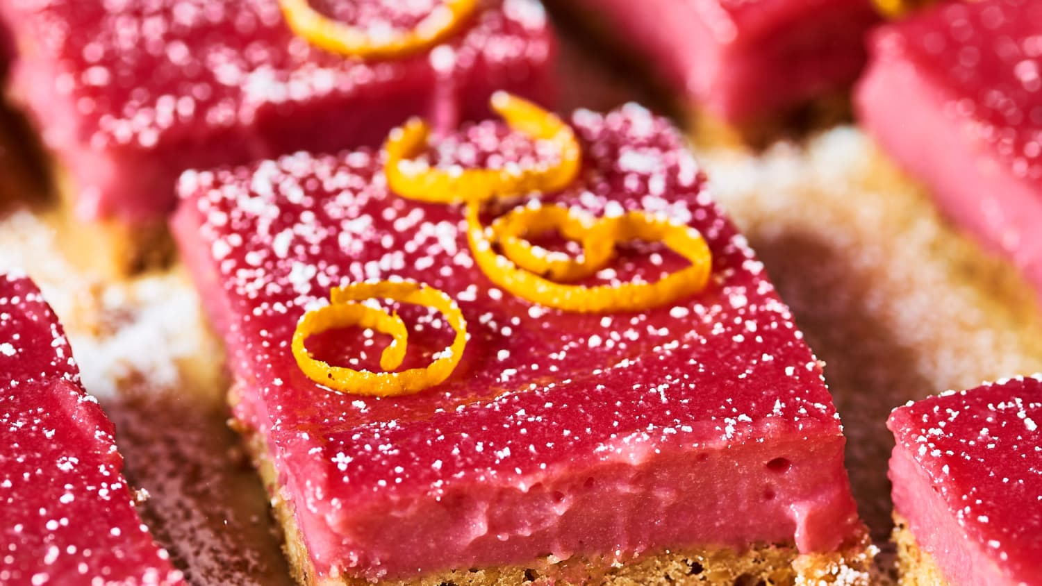Cranberry Curd Bars with Walnut Shortbread Crust-image