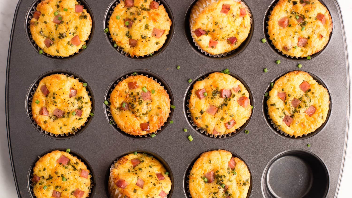 Ham and Cheddar Lunch Box Muffins-image