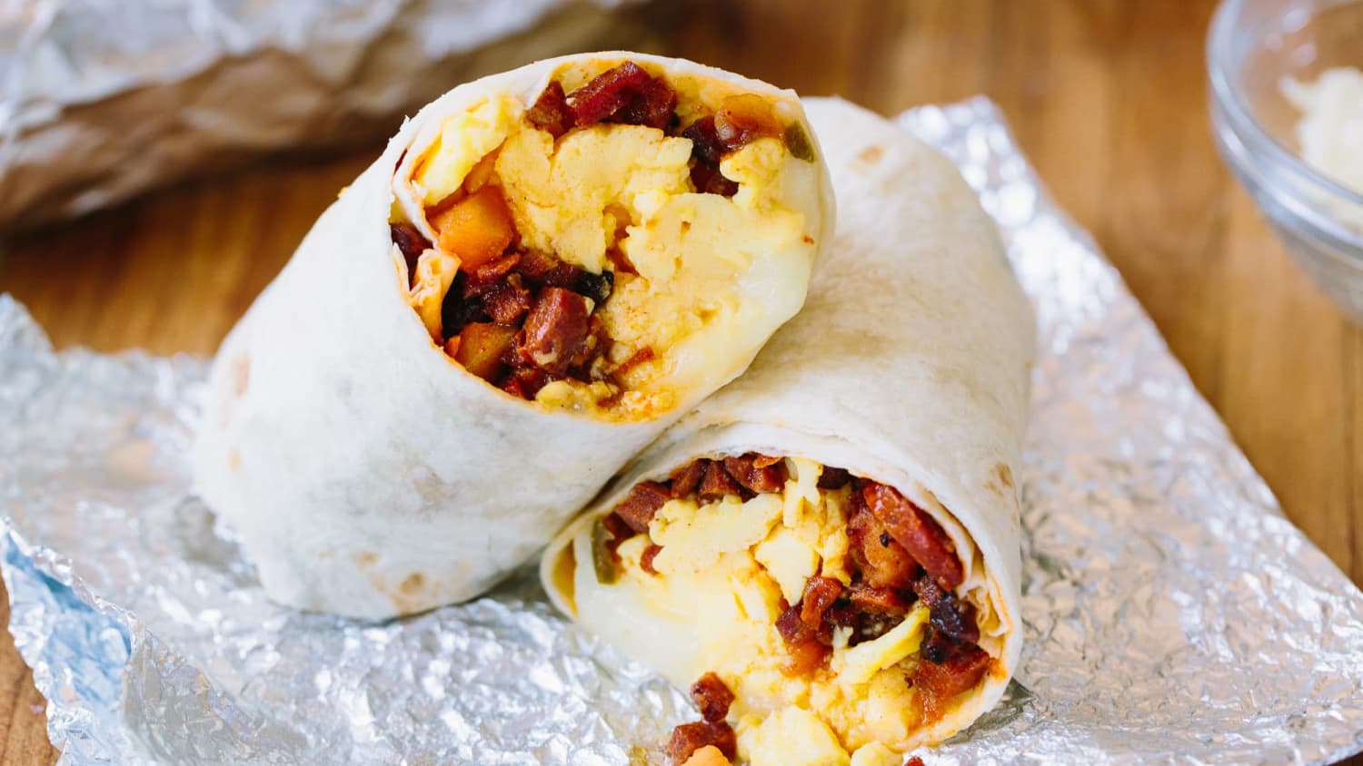 Potato, Chorizo, and Cheesy Egg Burritos-image