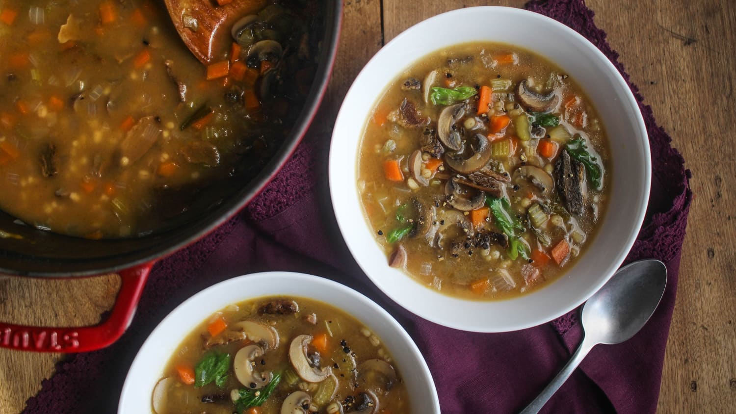 Mushroom and Barley Soup-image
