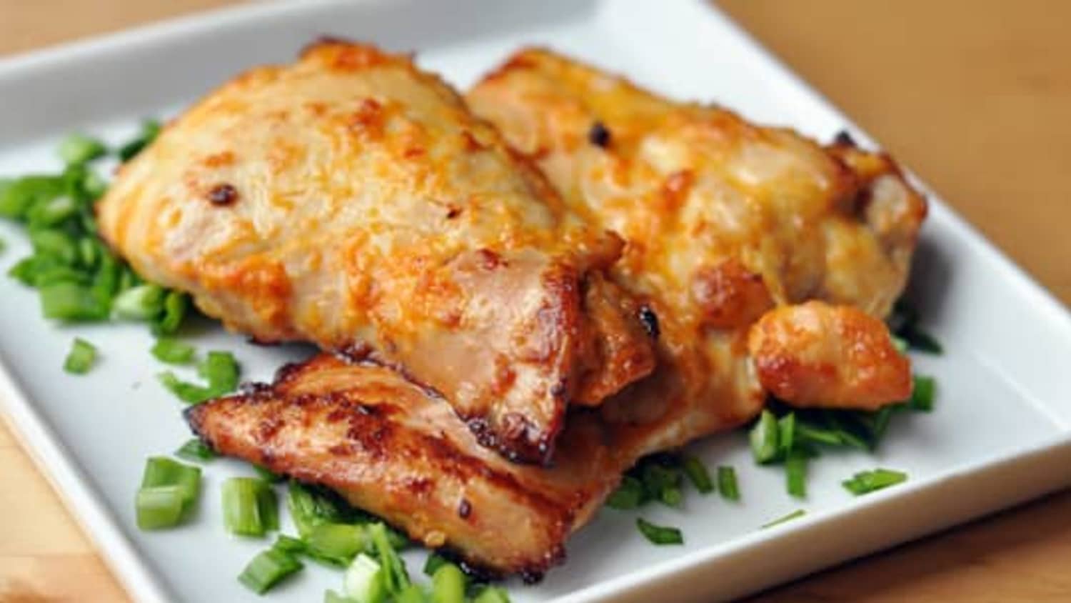 Spicy Roasted Chicken Thighs with Miso and Ginger-image