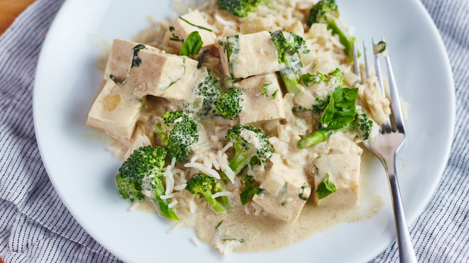 Tofu & Broccoli Green Curry-image