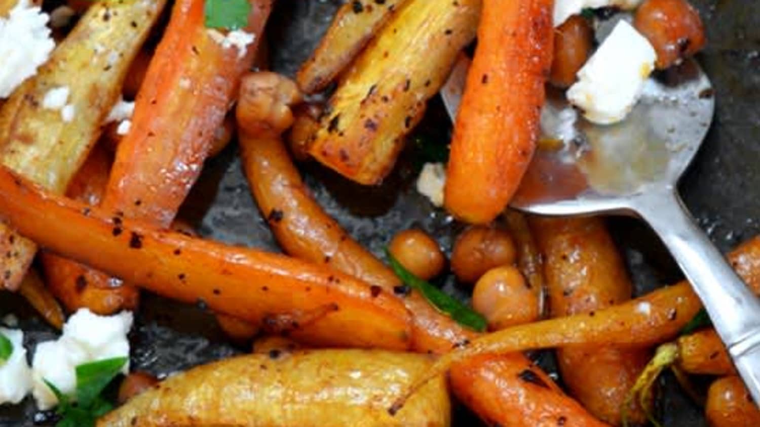 Sweet and Spicy Roasted Carrots, Parsnips, and Chickpeas-image
