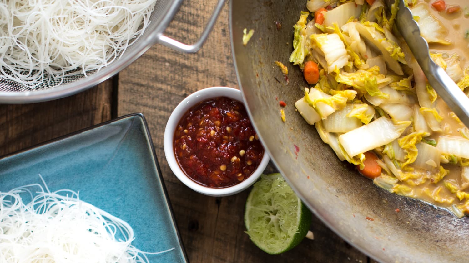 Vegan Stir-Fried Cabbage in Peanut Sauce-image
