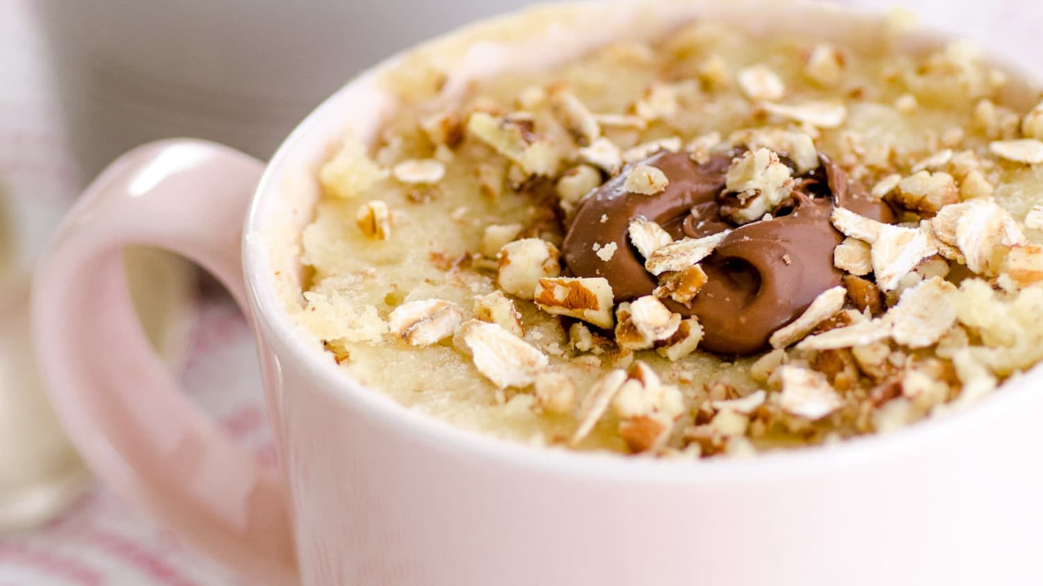 Oatmeal Nutella Mug Cake-image