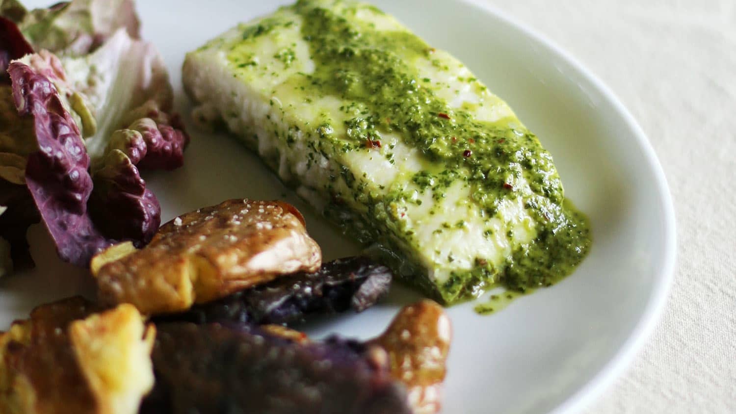 Baked Halibut with Chimichurri-image