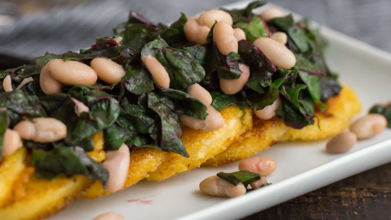 Polenta with Swiss Chard and White Beans-image