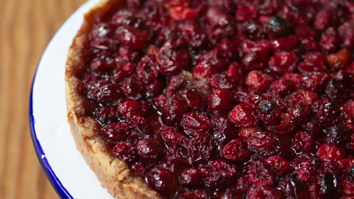 Cranberry Tart with Nut Crust-image