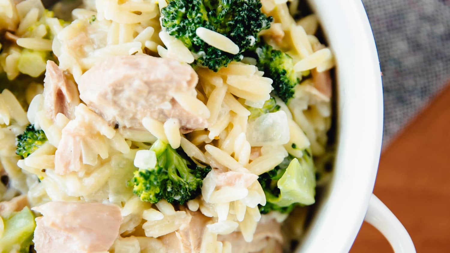 Stovetop Tuna Orzo Casserole with Broccoli-image