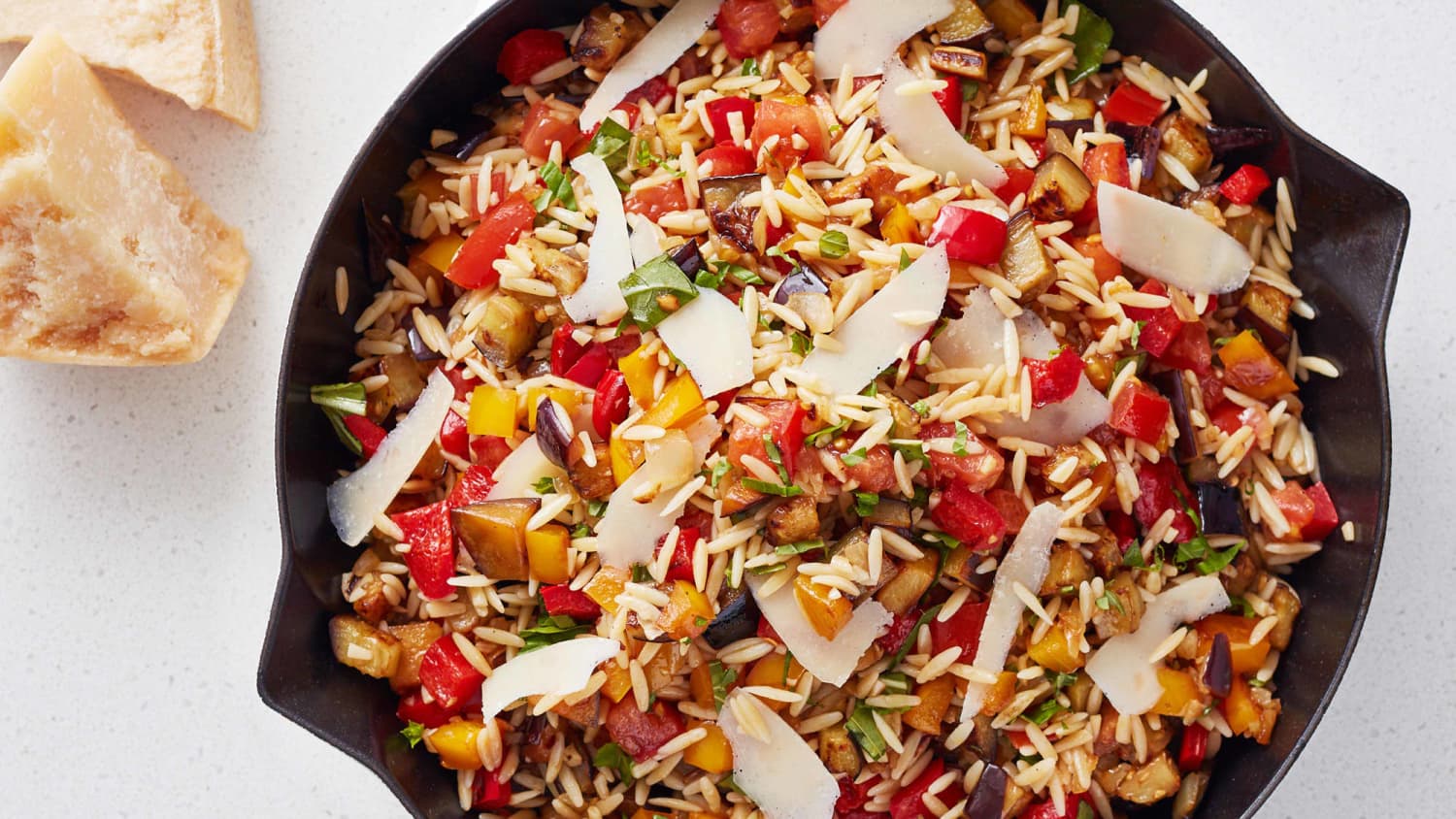 Caramelized Eggplant & Onion Orzo-image