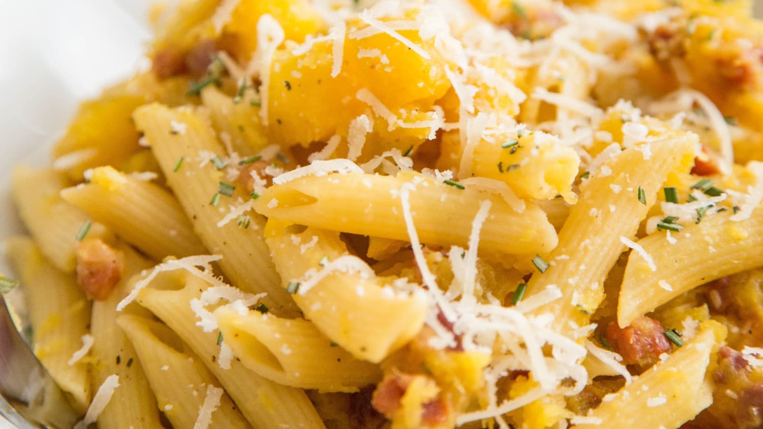 Penne with Acorn Squash and Pancetta-image
