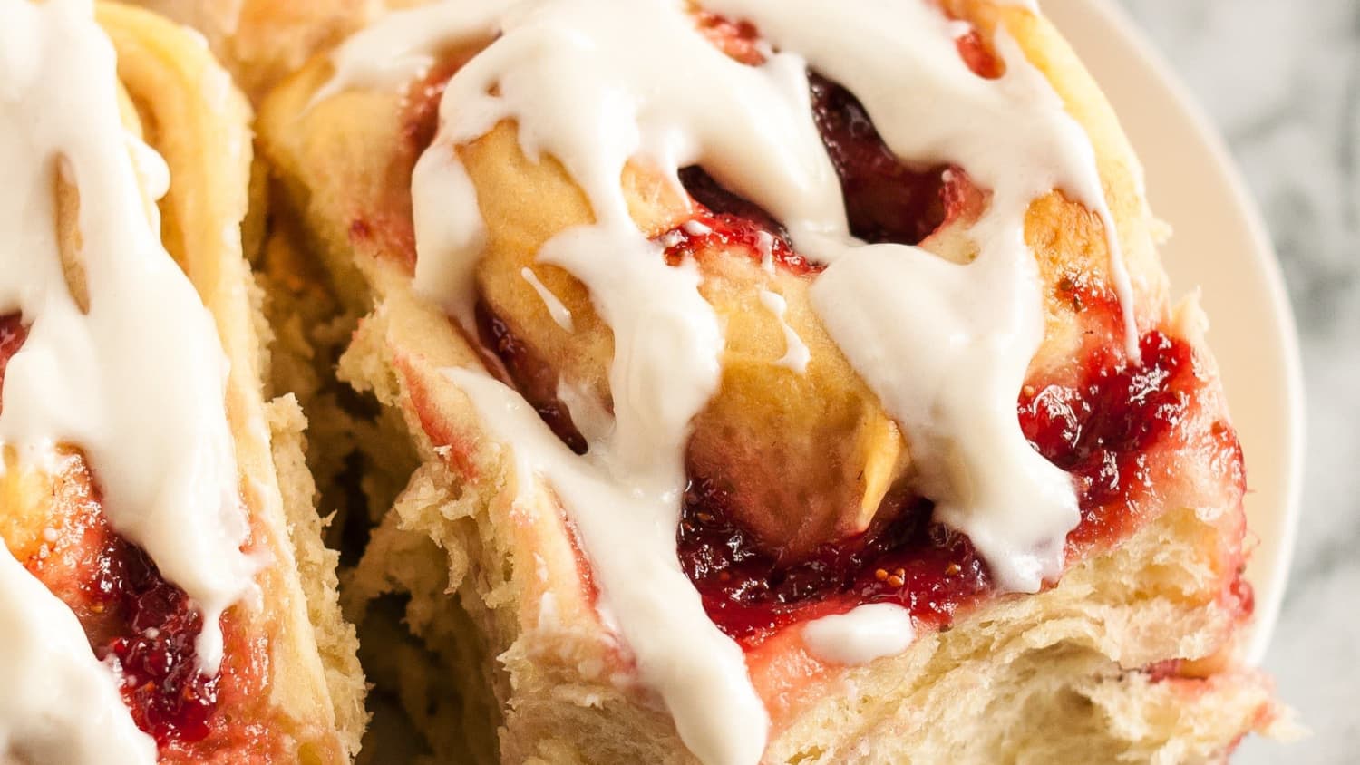 Sweet Rolls with Strawberry Jam-image