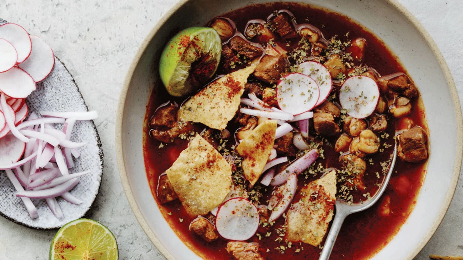 Pozole Rojo (Red Pork Soup with Hominy)-image