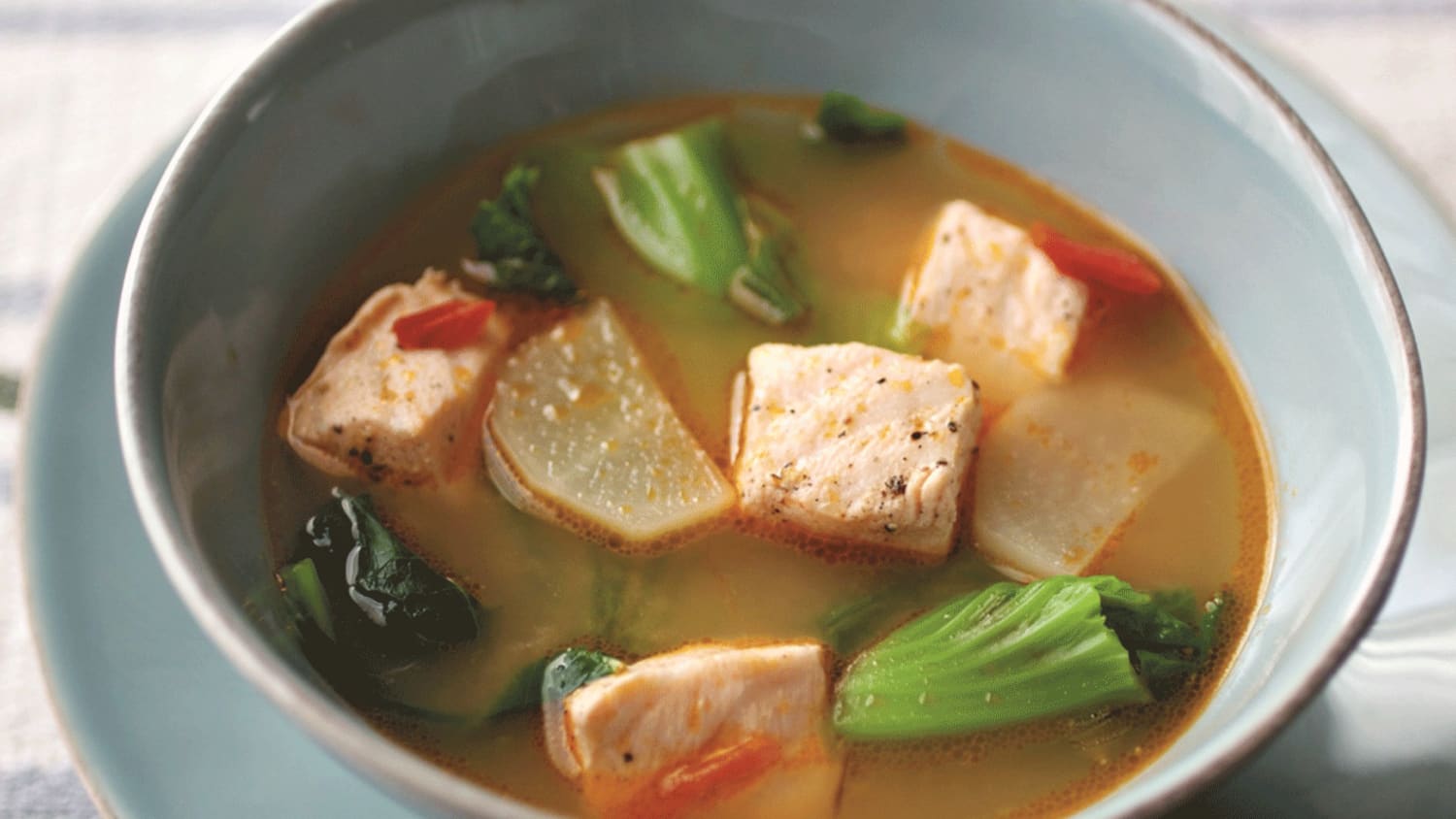 Salmon and Miso Sour Soup-image