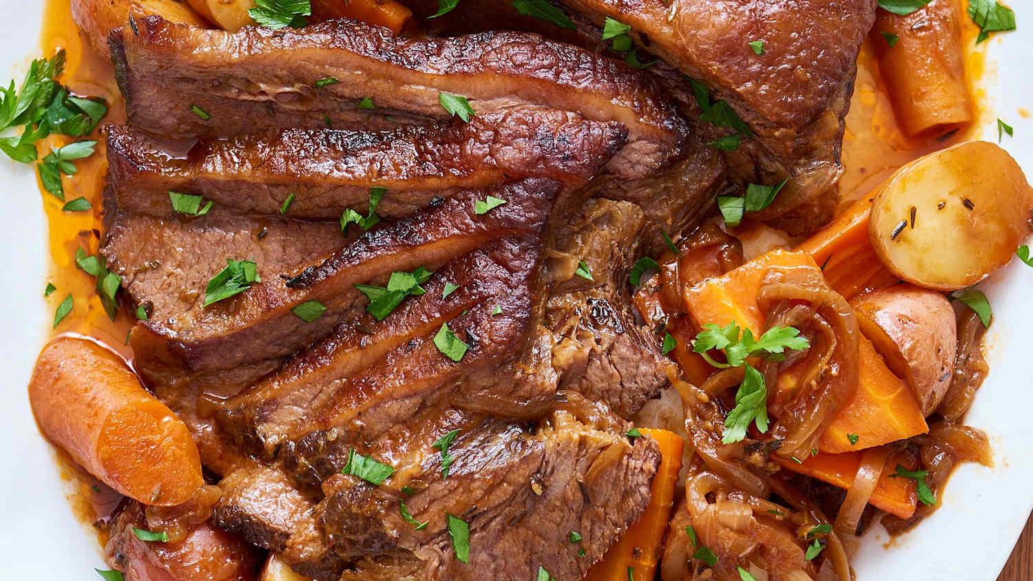 How To Cook Classic Beef Brisket In The Slow Cooker | Recipe Cart