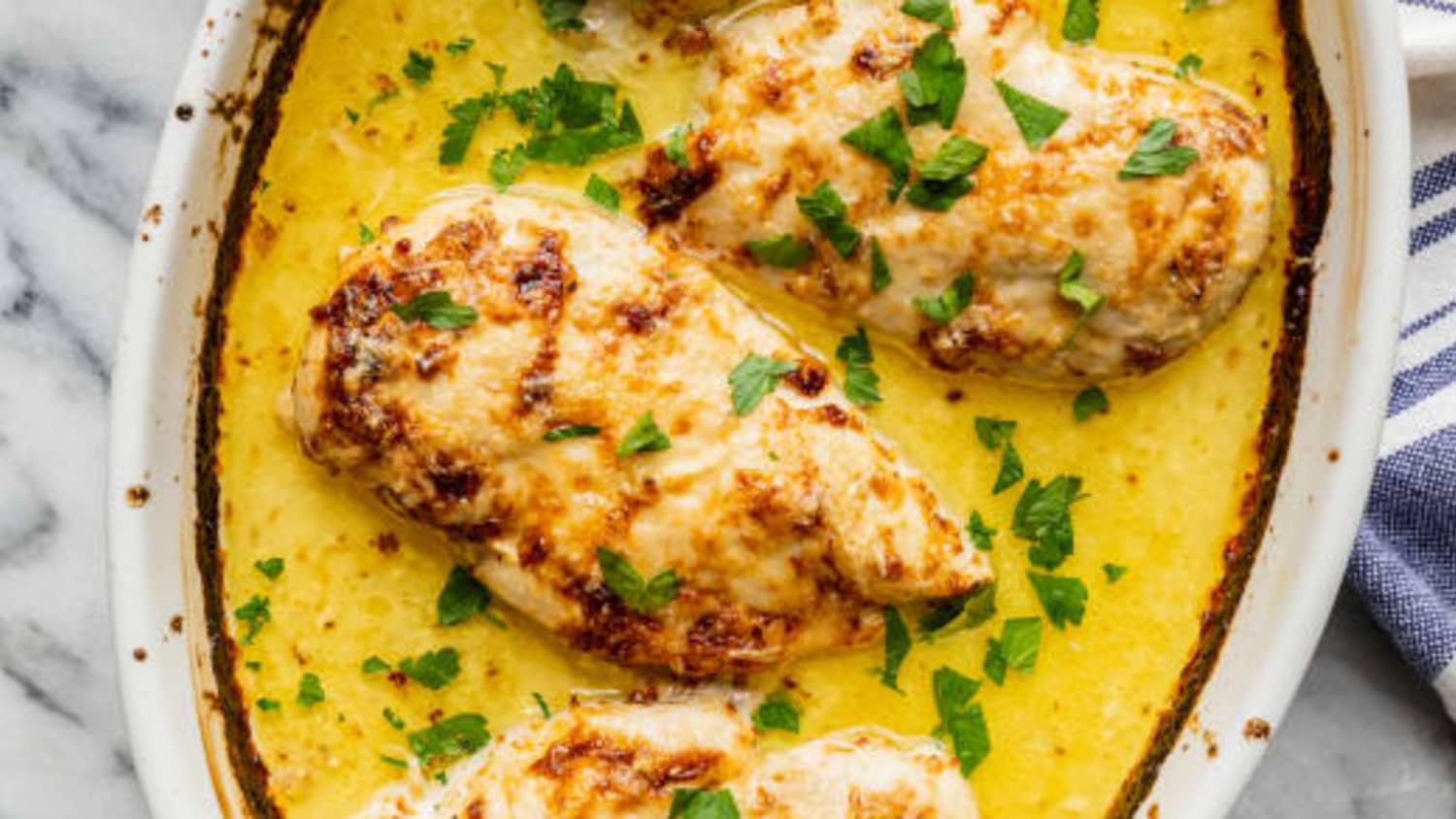3-Ingredient Baked Caesar Chicken-image