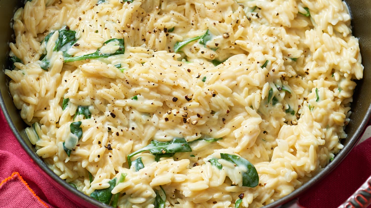 Creamy Spinach Parmesan Orzo-image