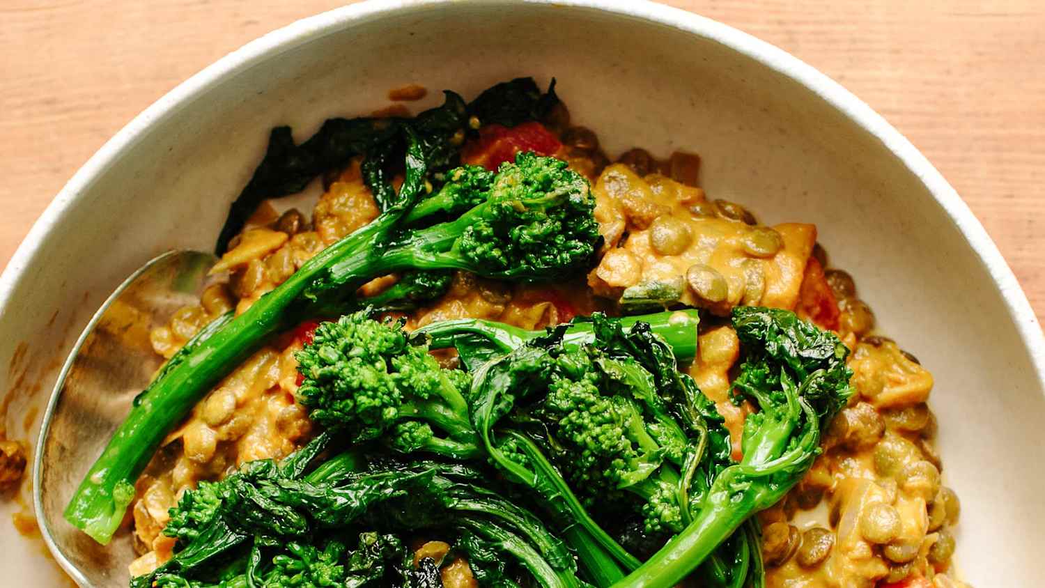 Tomato-Braised Lentils with Broccoli Rabe | Recipe Cart | Recipe Cart