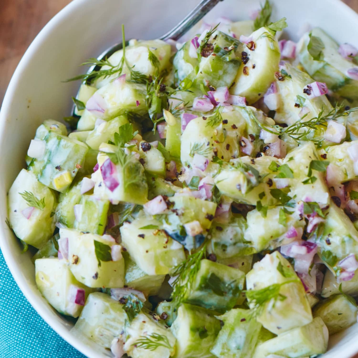 Herbed Smashed Cucumbers Kitchn