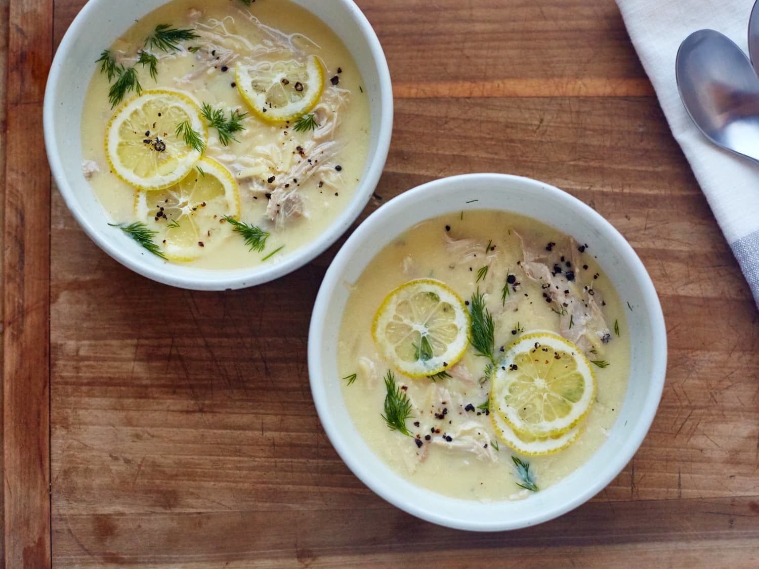 How To Make Greek Egg And Lemon Soup Avgolemono Kitchn