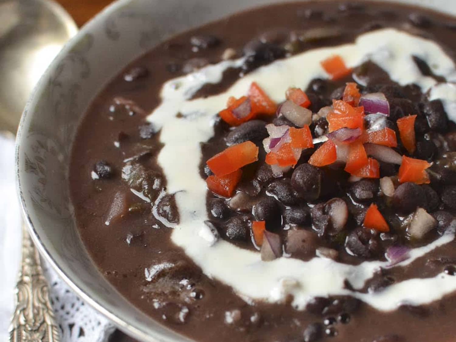 Cuban Black Bean Soup Kitchn But lest we ever forget, there's usual a rainbow of fresh ingredients that go into it. mrs garcia s black bean soup