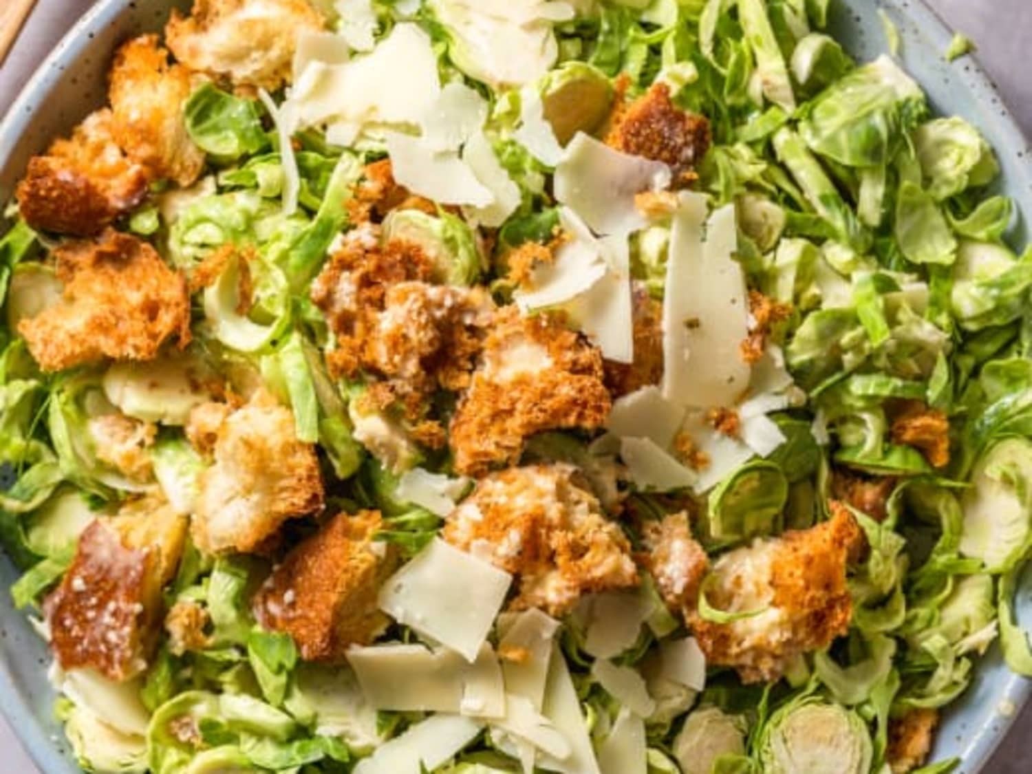 Brussels Sprouts Caesar Salad Kitchn