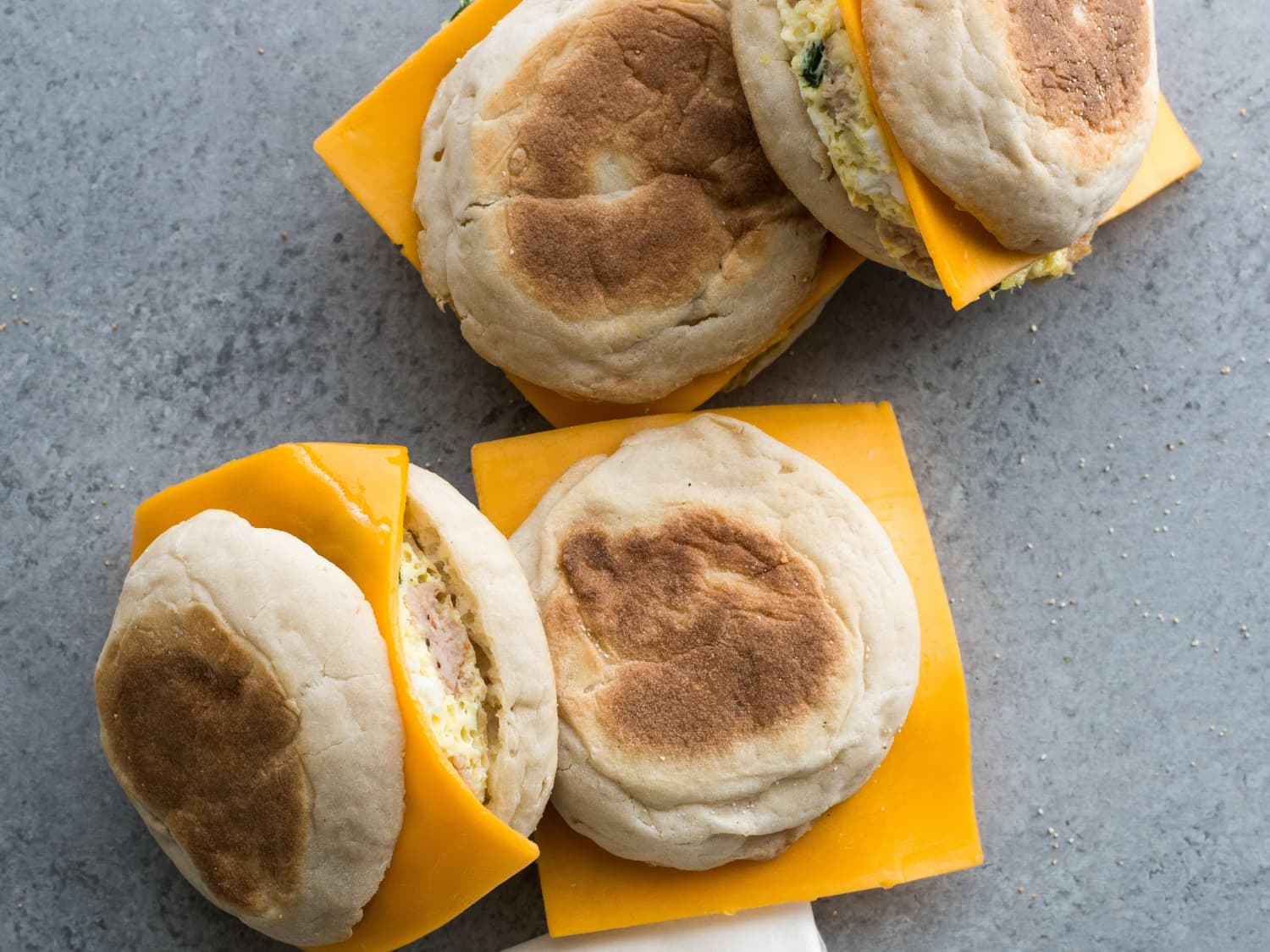 Freezer Friendly Frittata Breakfast Sandwiches - 