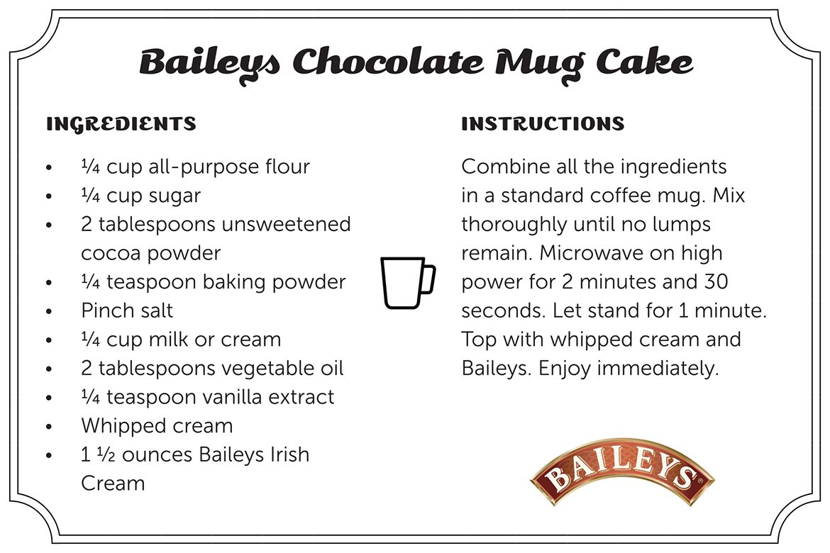 Win Your Office Holiday Gift Exchange: Boozy Baileys Chocolate Mug Cake Kit