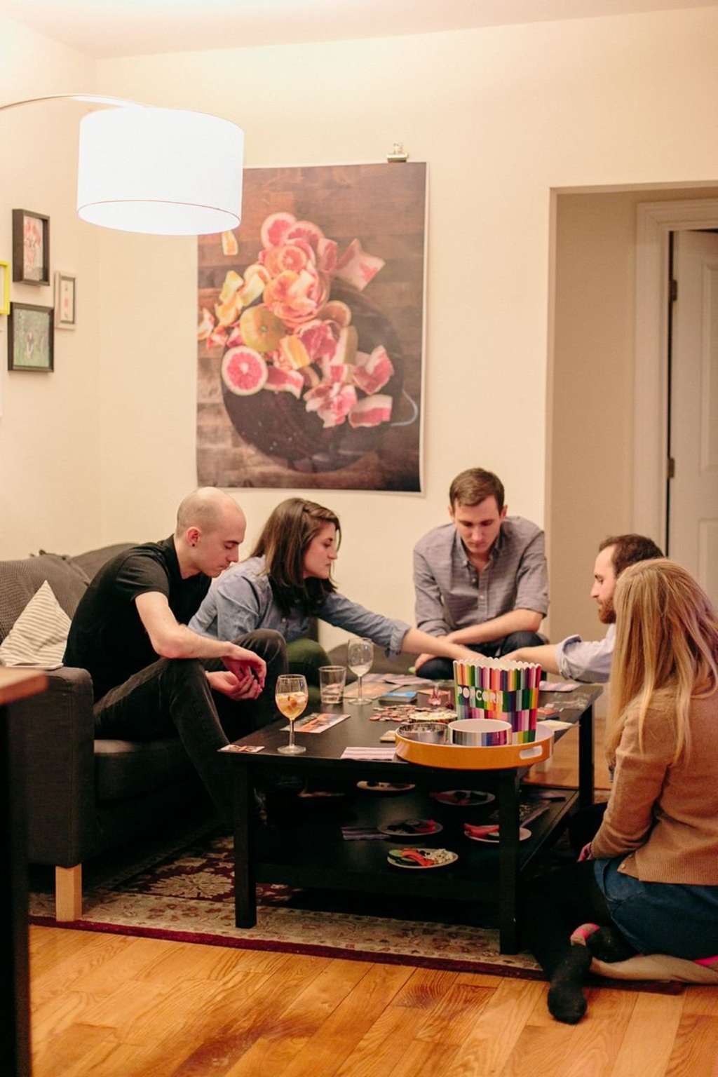 A Friday Board Game Night with Friends, Dinner, Snacks ...