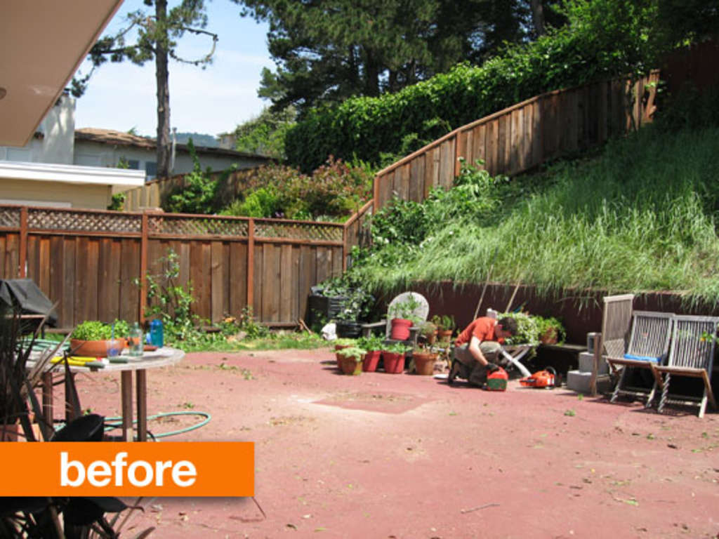 Jane and Justins Backyard Before  After  Apartment Therapy