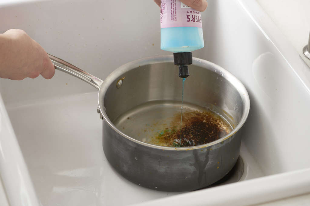 Clean a Scorched Pot Tip Dryer Sheet Hack Kitchn