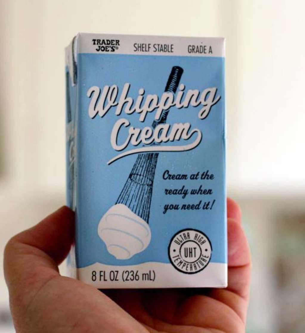 New Product Trader Joe's ShelfStable Whipping Cream Kitchn