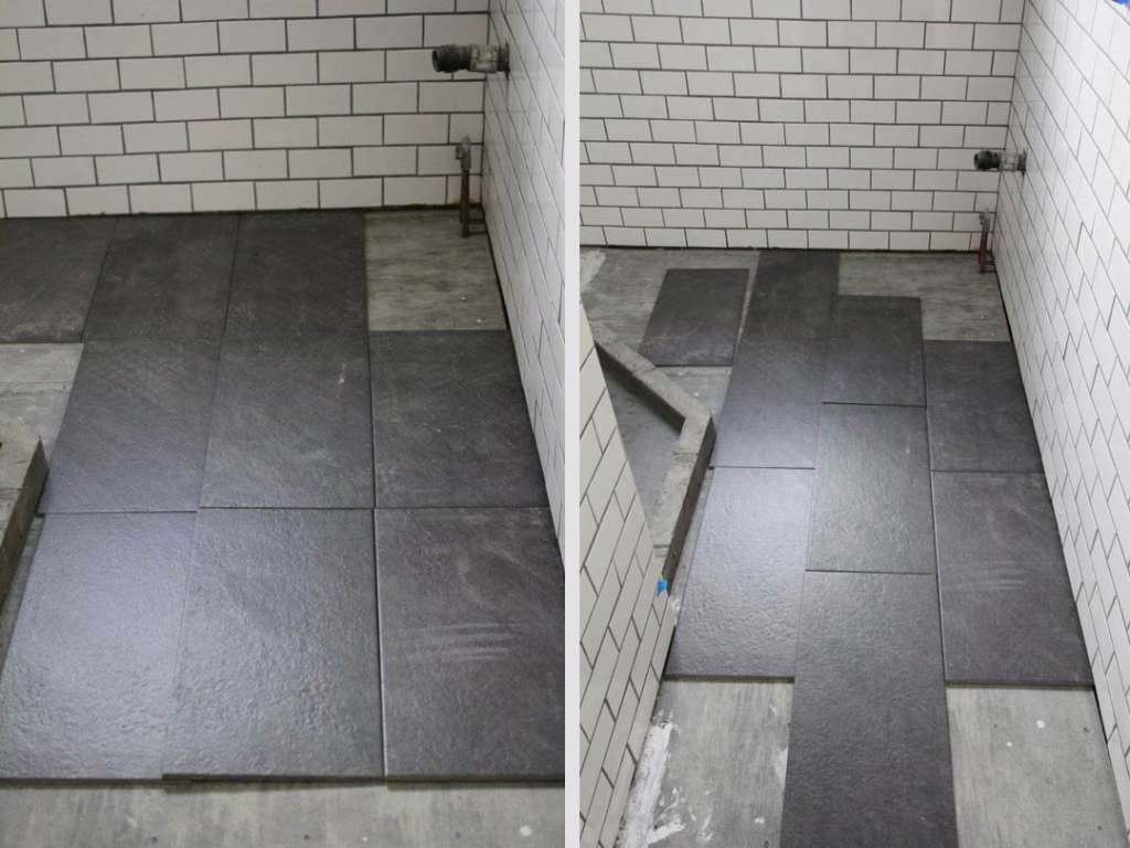 What's the Best Tile Layout For My Bathroom?: Straight or ...