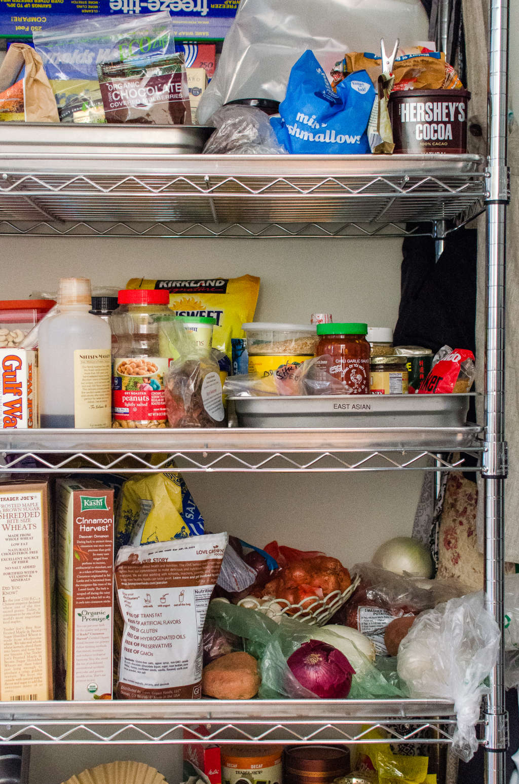 Pantry Organization Tip: Use Sheet Pans & Hotel Pans to Hold Ingredients | Kitchn