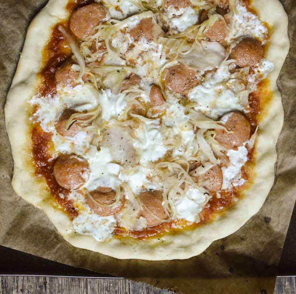 Recipe: Sausage & Sauerkraut Pizza | Kitchn