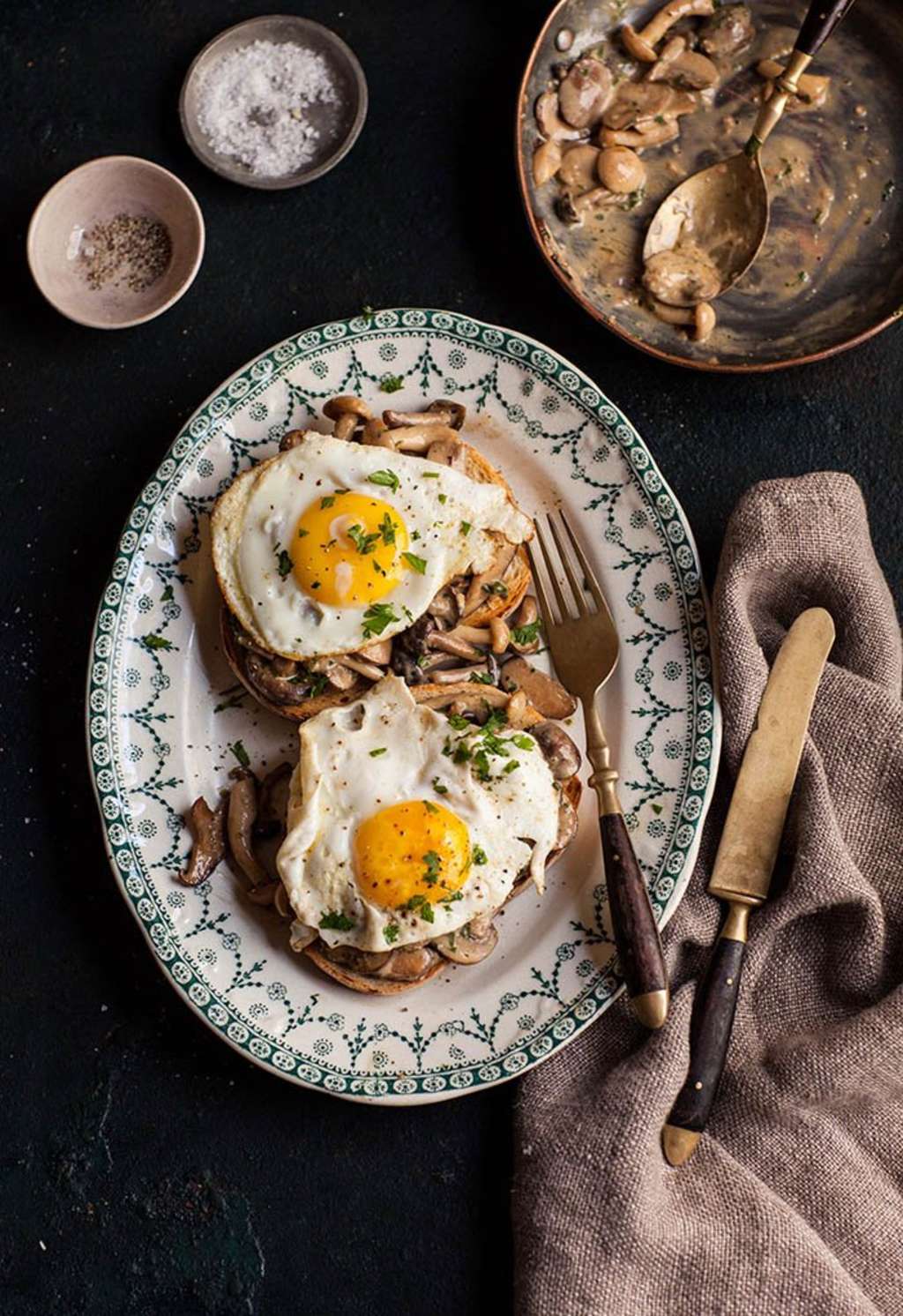 An Easy Breakfast Upgrade Miso Mushrooms With Eggs On Toast Kitchn