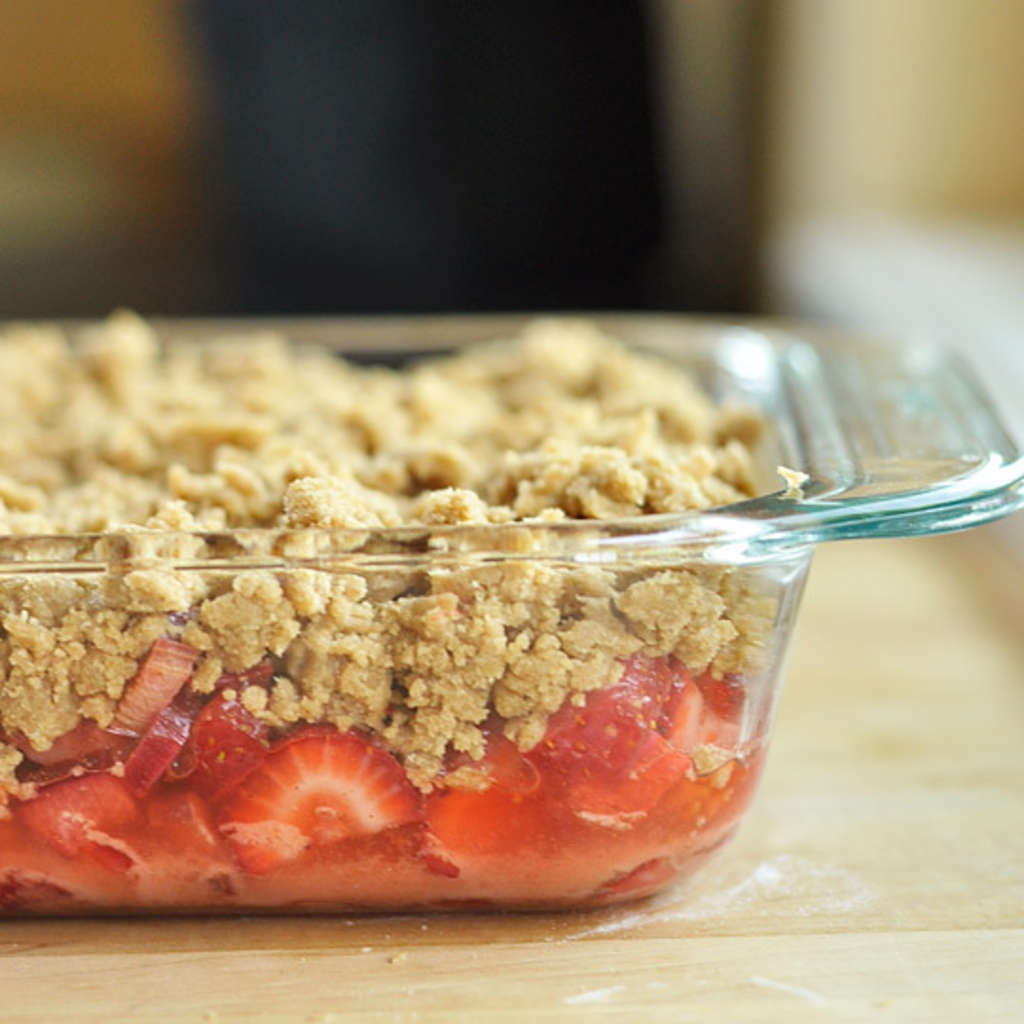 Fruit Crumble, Roasted Strawberry Squares, Raspberry Scones, Blueberry
