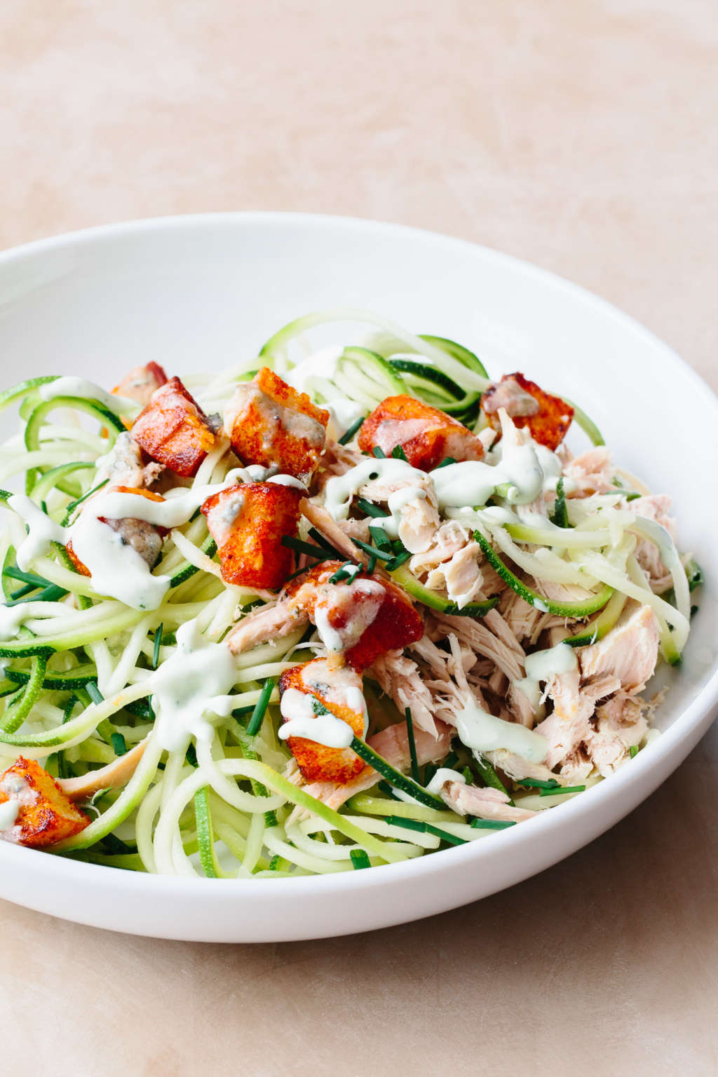 Recipe: Zucchini Buffalo Chicken Salad | Kitchn