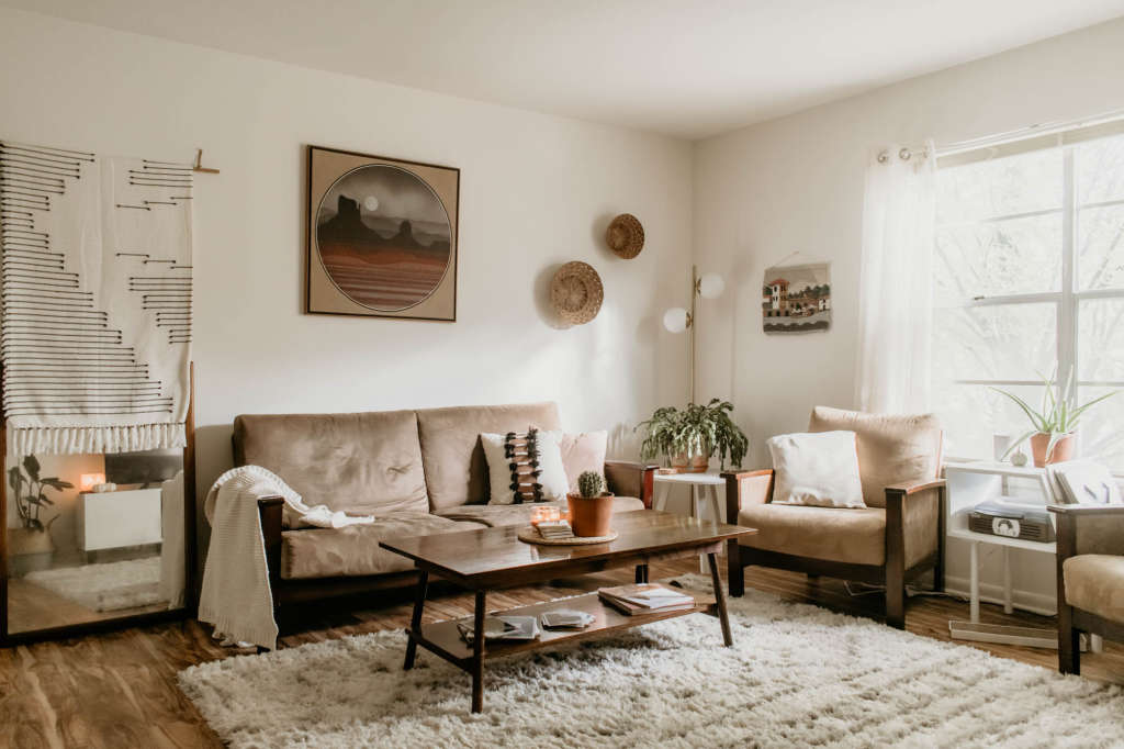 A Rental Apartment Is Earthy, Minimal, Handmade