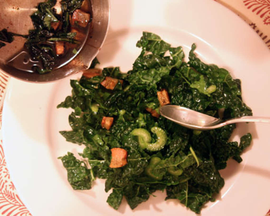 Recipe Raw Kale & Pig Cheek Salad, You Know You Want It Kitchn