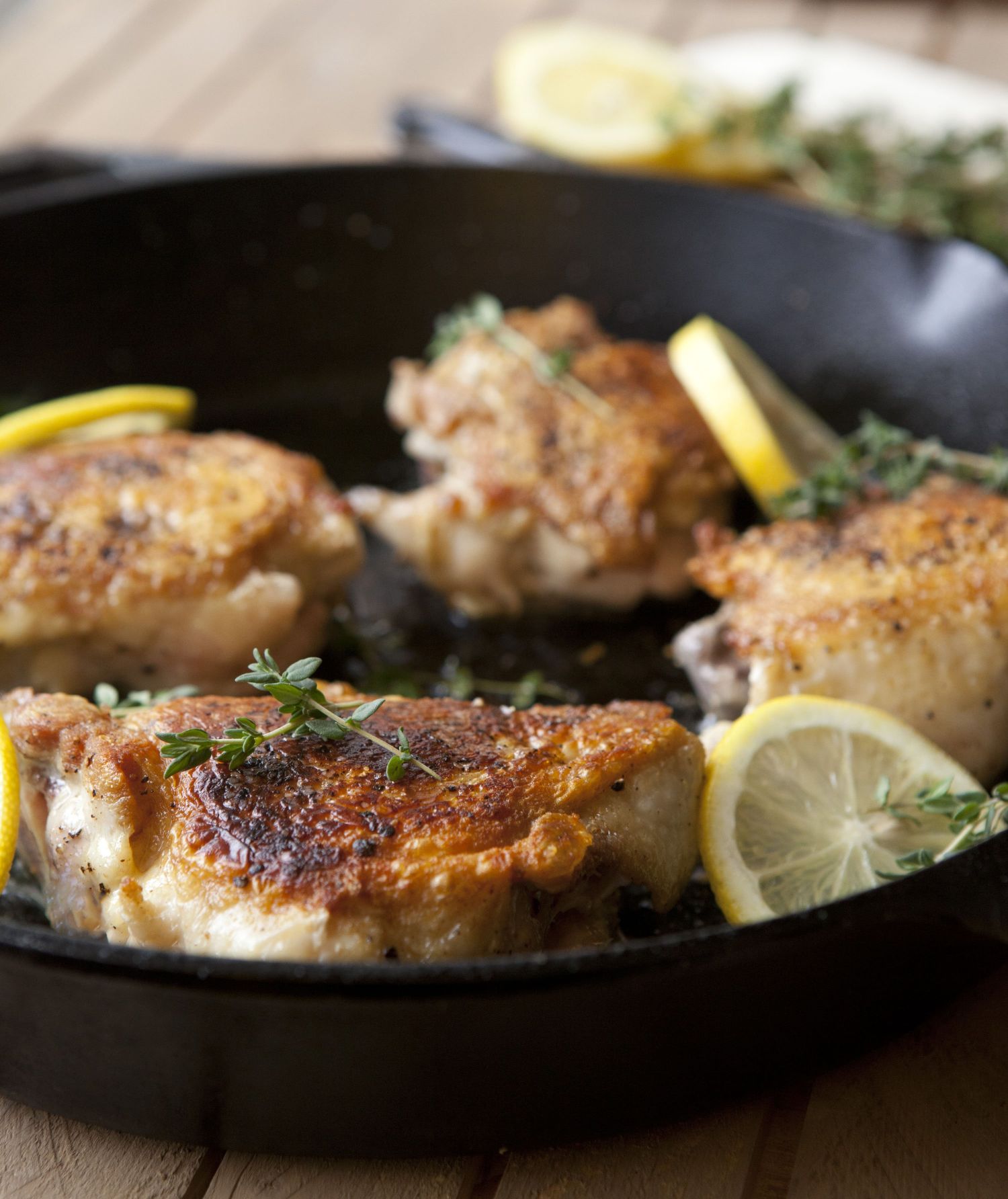 Lemon Thyme Chicken Thighs, Fish Tacos with Cabbage Slaw ...