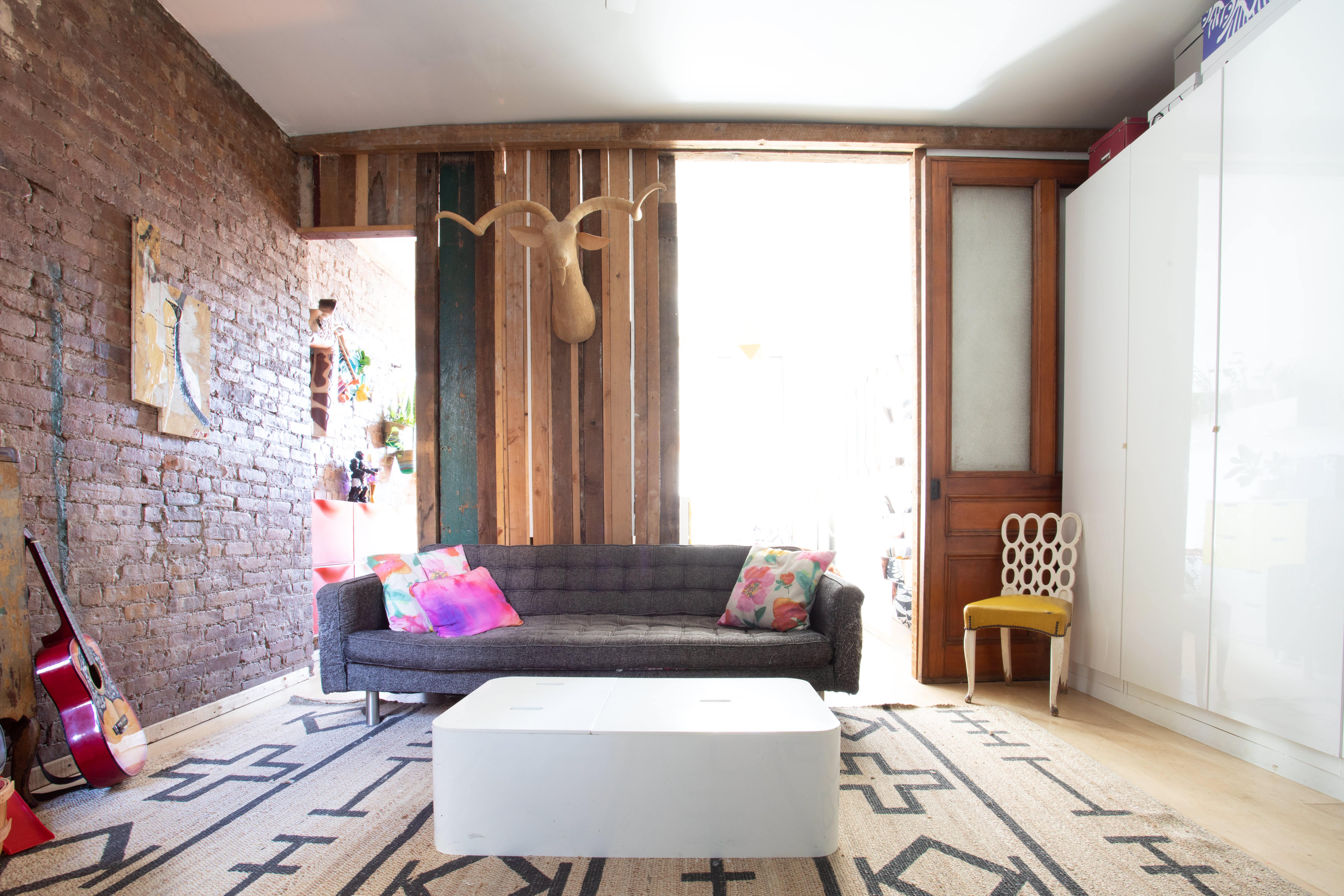 This Small Home Didn’t Have Room for an Office — An IKEA Cabinet Solved That