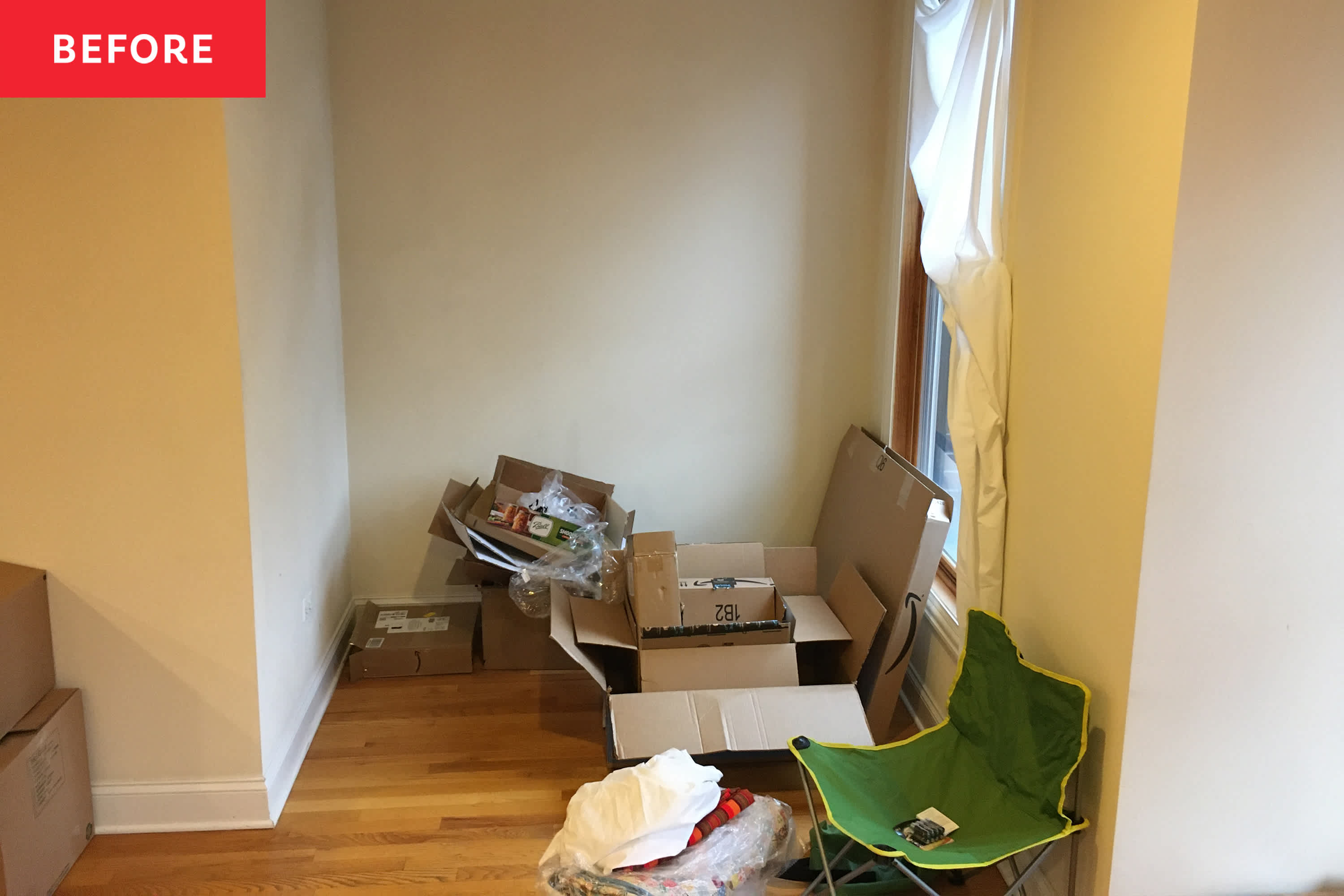 An Awkward Alcove Becomes a Dreamy Reading Nook for Only $255