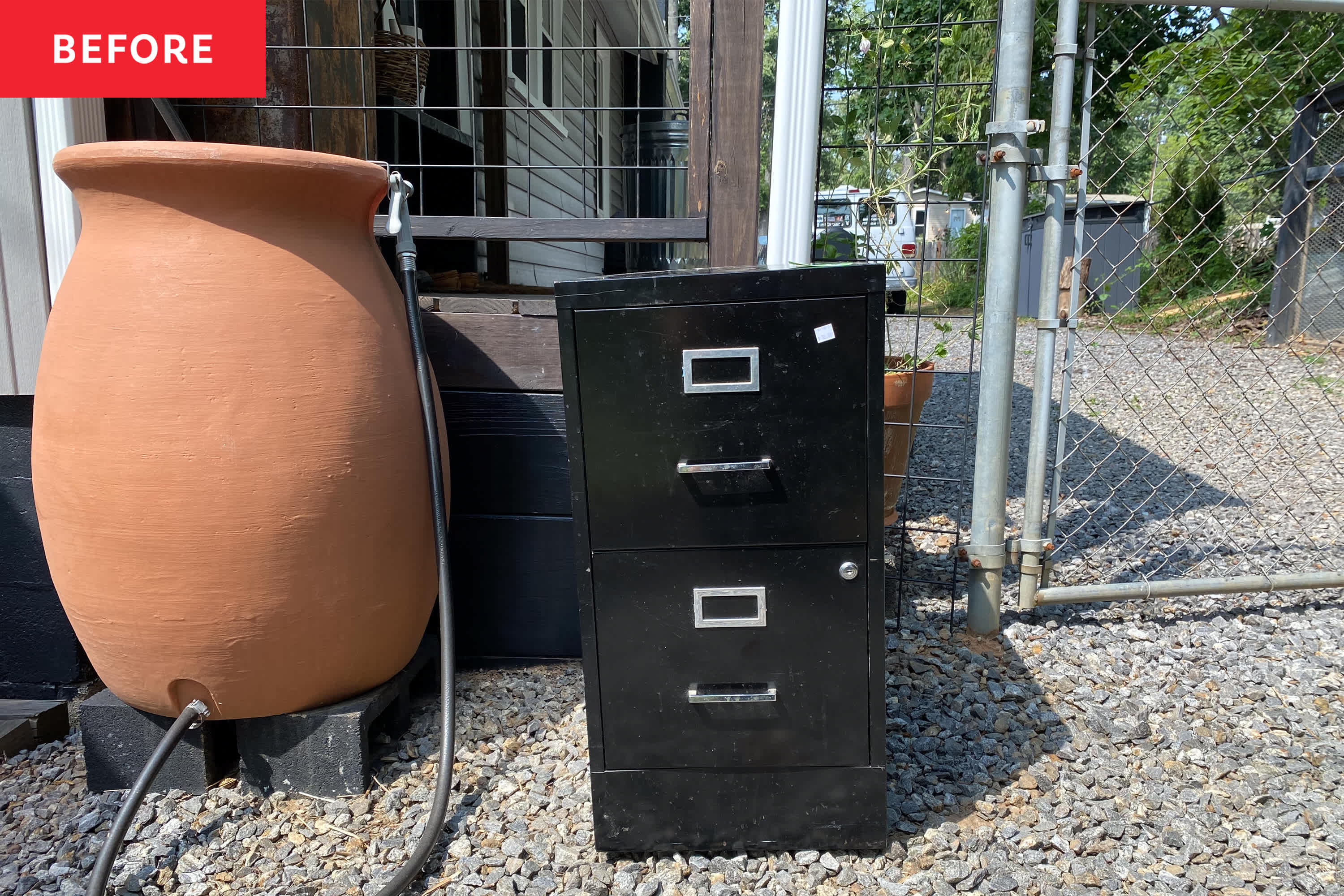 I Turned a Secondhand Filing Cabinet Into My Dream Outdoor Planter