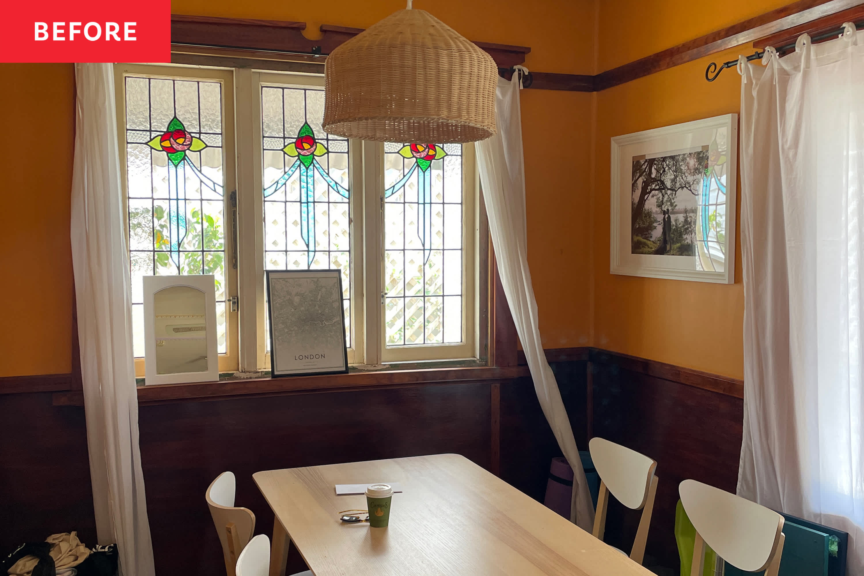 How This Couple Transformed a Dark, Dated “Waste of Space” Into the Most Striking Dining Nook