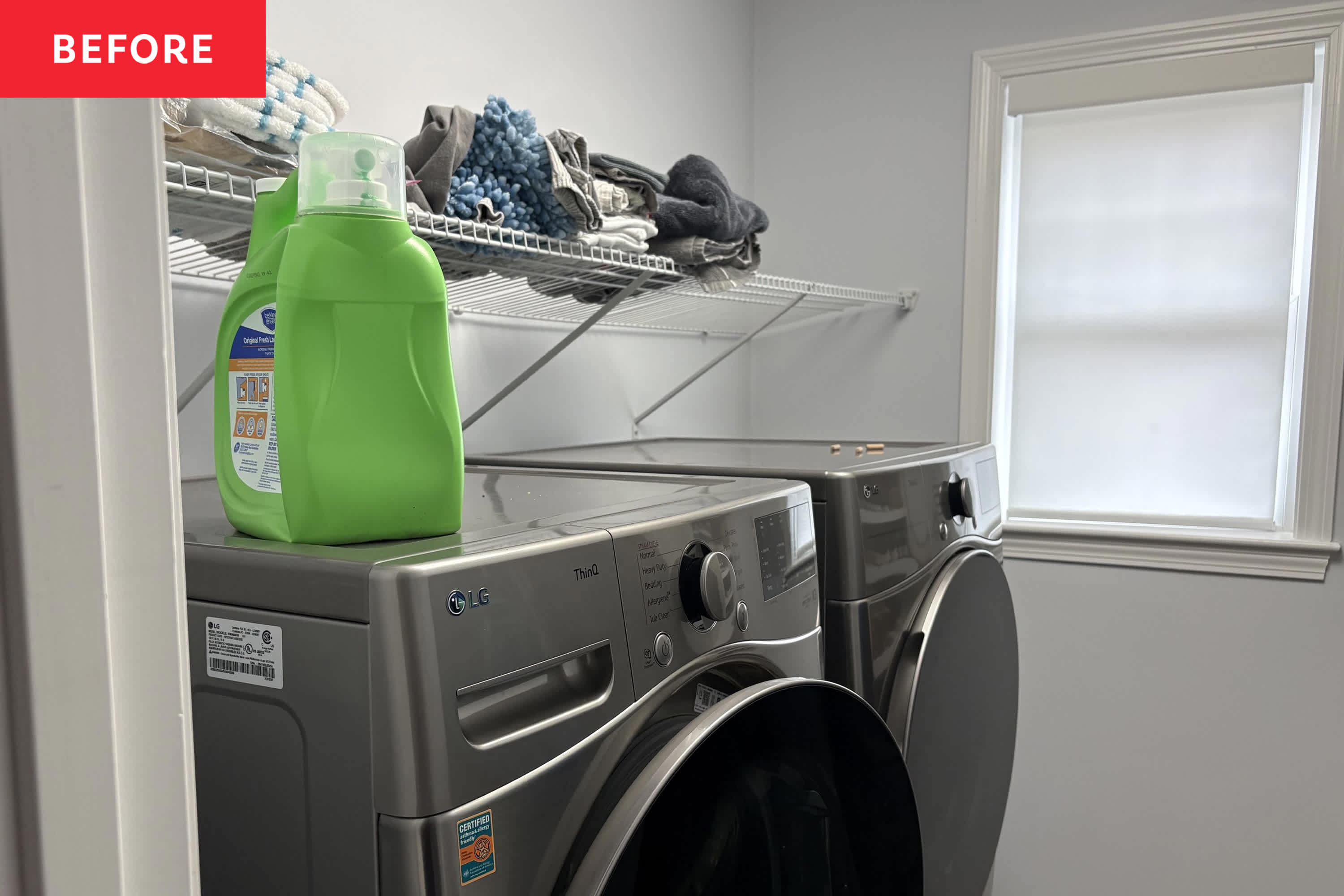 Youd Never Expect to See Ombré Walls in a Laundry Room - But It Works