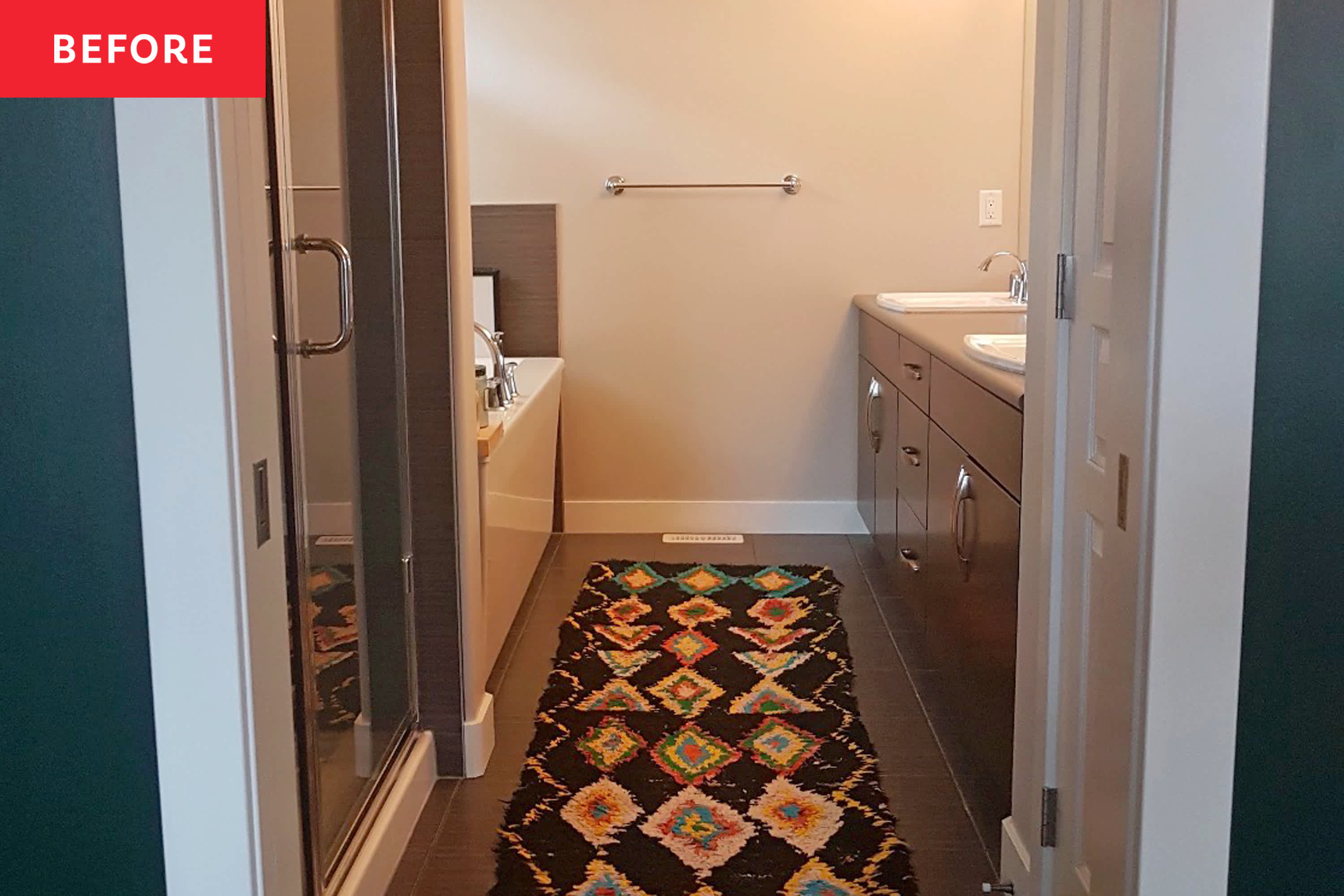 A Builder-Grade Bathroom Felt "Generic" Until an Elevated and Calming Redo